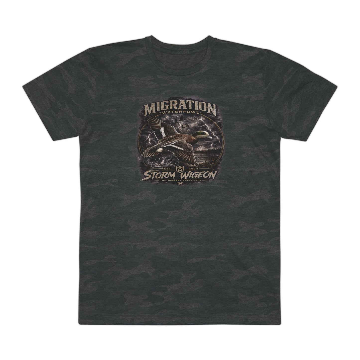 MW Storm Wigeon on Storm Camo T-Shirt